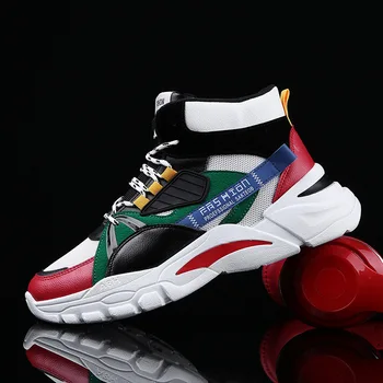 

2020 net red high help shoes men's Korean version of trend sports shoes casual shoes students trend shoes