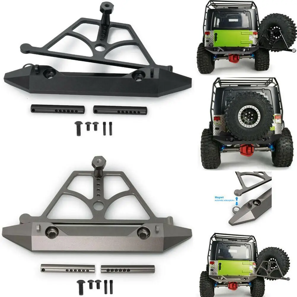 

Aluminium Rc 1/10 climbing car accessories Rc Crawler TRX4 front Axail classic bumper simulation Auto B2P9