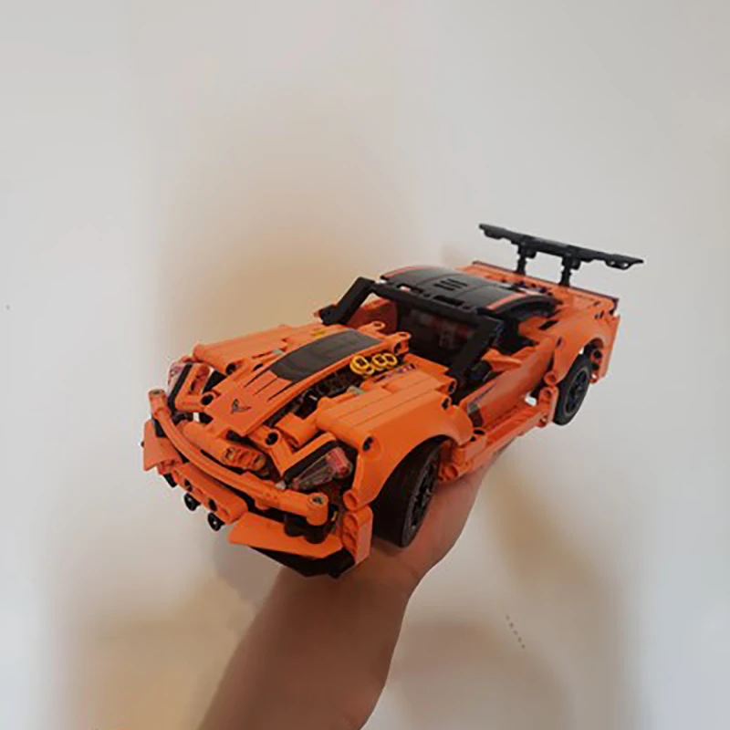Stock Technical Chevrolet Corvette ZR1 11299 Forded Mustanged 11293 Bricks Set Creative Speed Car Building Blocks Toys for Kids | Игрушки и