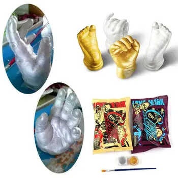 

Novelty 3D Plaster Handprint Footprint Baby Mould Party Supplies Home DIY Gift Decoracion Hand Footprint Makers Baby Souvenirs