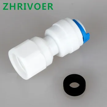 

OD Hose Tube To Female Thread Plastic Pipe Fitting Quick Connector For RO Water Filter Gooseneck Faucet Tap Reverse Osmosis 1/4"