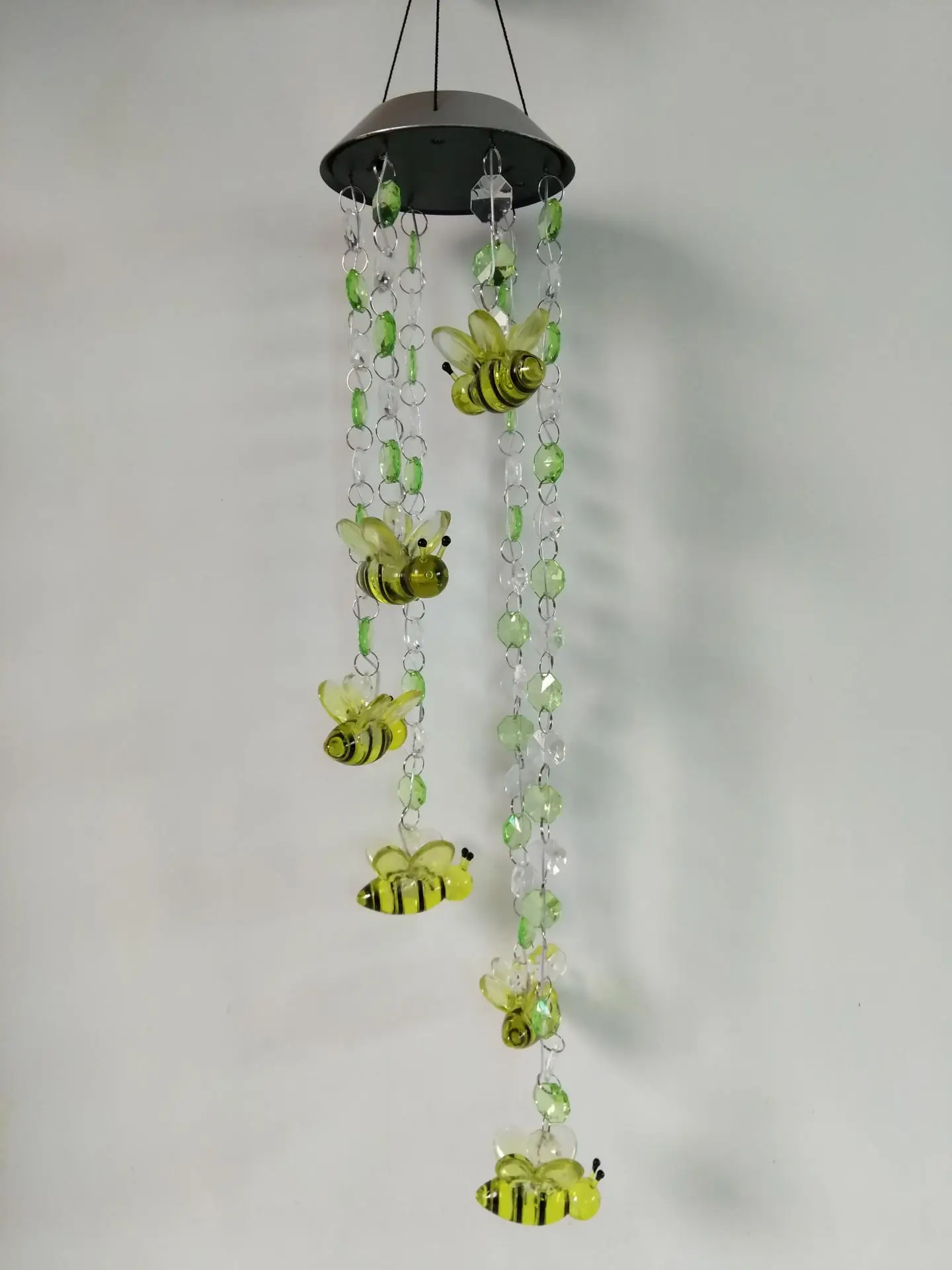 

Solar Wind Chime Solar Color Changing Wind Chime Beads Bees LED Light Solar Garden Lamp