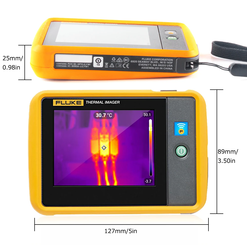 FLUKE тепловизор Карманный термальная камера ручной инфракрасный тепловизор ИК-изображений Senor термометр 120x90 разрешение PTi120