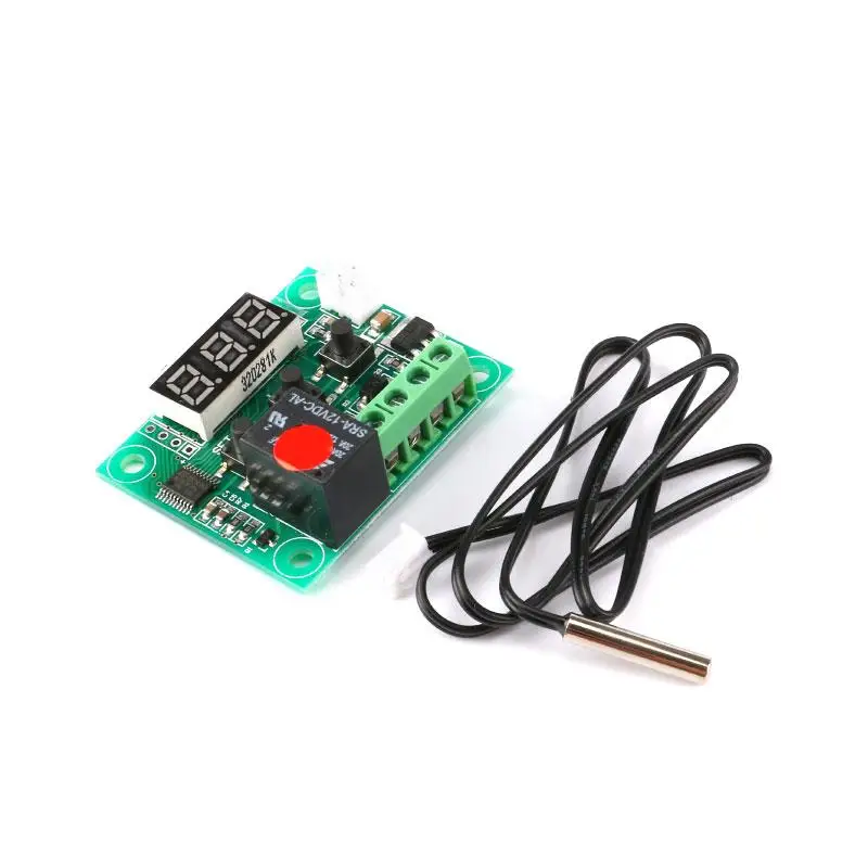 W1209 DC 12V Controller Sensor Heat Cool Temp Thermostat Temperature Control Switch Module DIY Electronic Kit Waterproof NTC Sensor