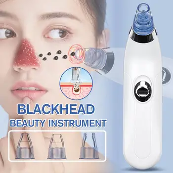 

Electric Blackhead Remover Vacuum Suction Pore Cleaner 4 Heads Acne Blackhead Facial Removal Machine Skin Care Tool