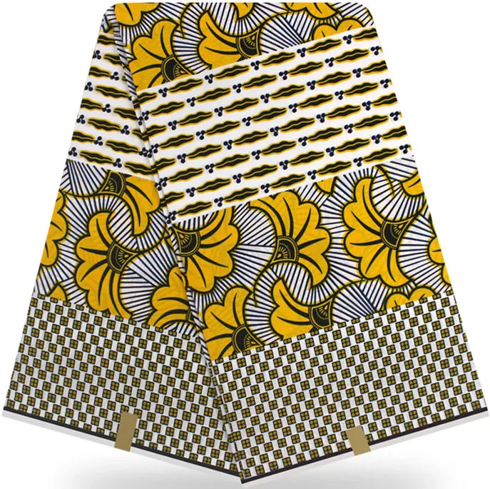 Африканская ткань Африканская вощеная ткань принтом Анкара ткань для Пэчворк батик тиссу воск 6 ярдов хлопок ткань для платья DF-S21 - Цвет: 29