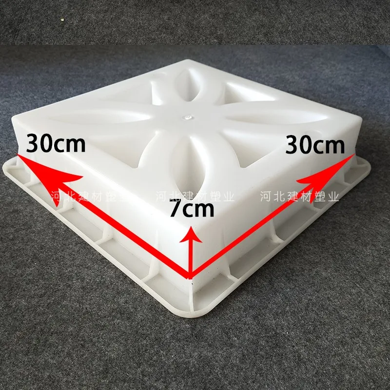 Cement Antique Flower Brick Mold Square Garden Wall Making Brick Mould 3D Carving Concrete Plastic Paving Molds 30x30x7cm concrete molds,garden path molds