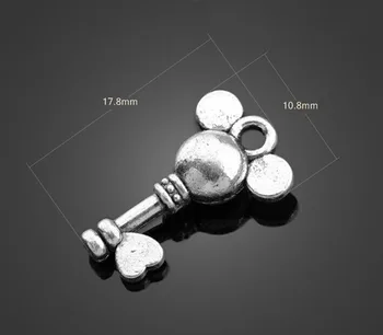 

250pcs Antique Silver Mouse head Jewelry Charms Pendants -DIY Findings Necklace Bracelet Metal Fashion Accessories 17.8mmX10.8mm