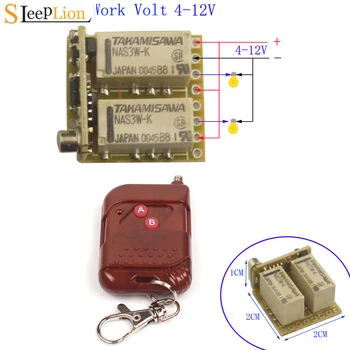 

Micro 5V 9V 12V RF 2CH Wireless Control Switch Module 4V-12V NO COM NC Relay Receiver + Transmitter Contact 433/315MHz