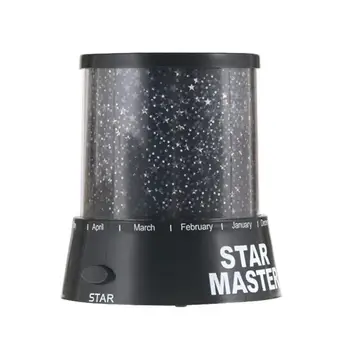 

Romantic Black Star Projector Led Colorful Night Light Sleeping For Baby Christmas Birthday Gift Light Kids G3P9