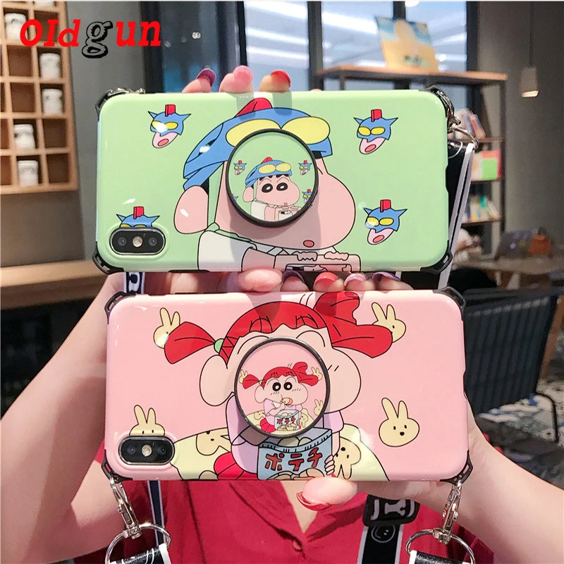 

2019 Rushed New Arrival New Cartoon For Iphone11 Mobile Phone Shell Crayons Small Iphonex Xs Xr Xsmax Protective Couple Bag