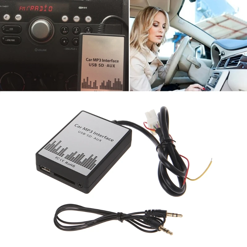 USB SD AUX Car MP3 Music Player CD Changer Adapte For Nissan Almera Maxima Teana