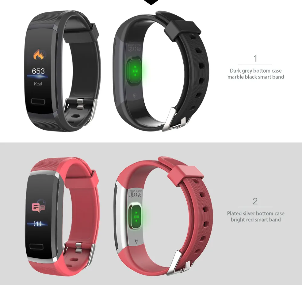 Wearpai FitnessTracker умные часы для мужчин и женщин HeartRate Монитор калорий шагомер Водонепроницаемые спортивные наручные часы для Android и IOS