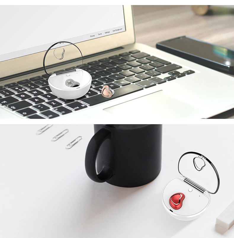 KYCXD Беспроводные Мини bluetooth наушники с одним ухом Стерео шумоподавление спортивные игры с микрофоном наушники