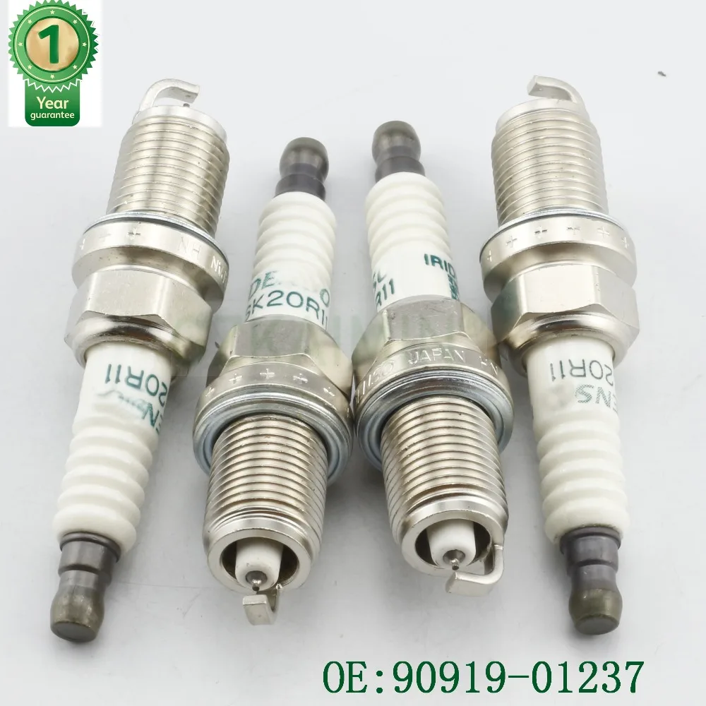 4 шт. свечи зажигания OEM 0919-01237 SK20R11 для Toyota Camry Scion Lexus Pontiac