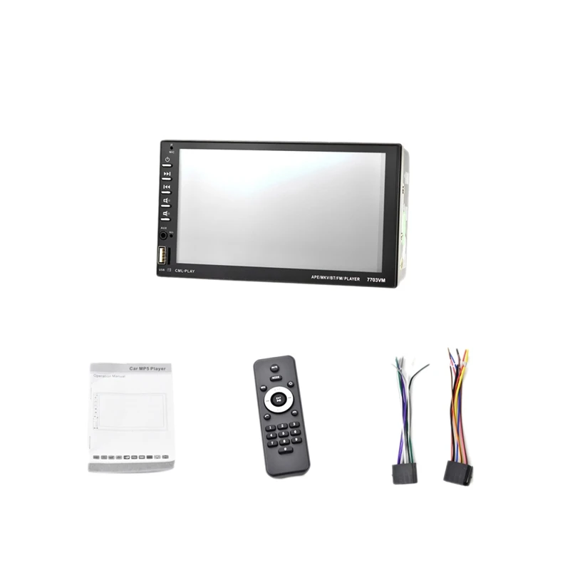 

7inch Car Stereo 2 Din HD Bluetooth MP5 Video Digital Player Support D-Bus Mirror Link Wireless Remote Control Hands Free Multim