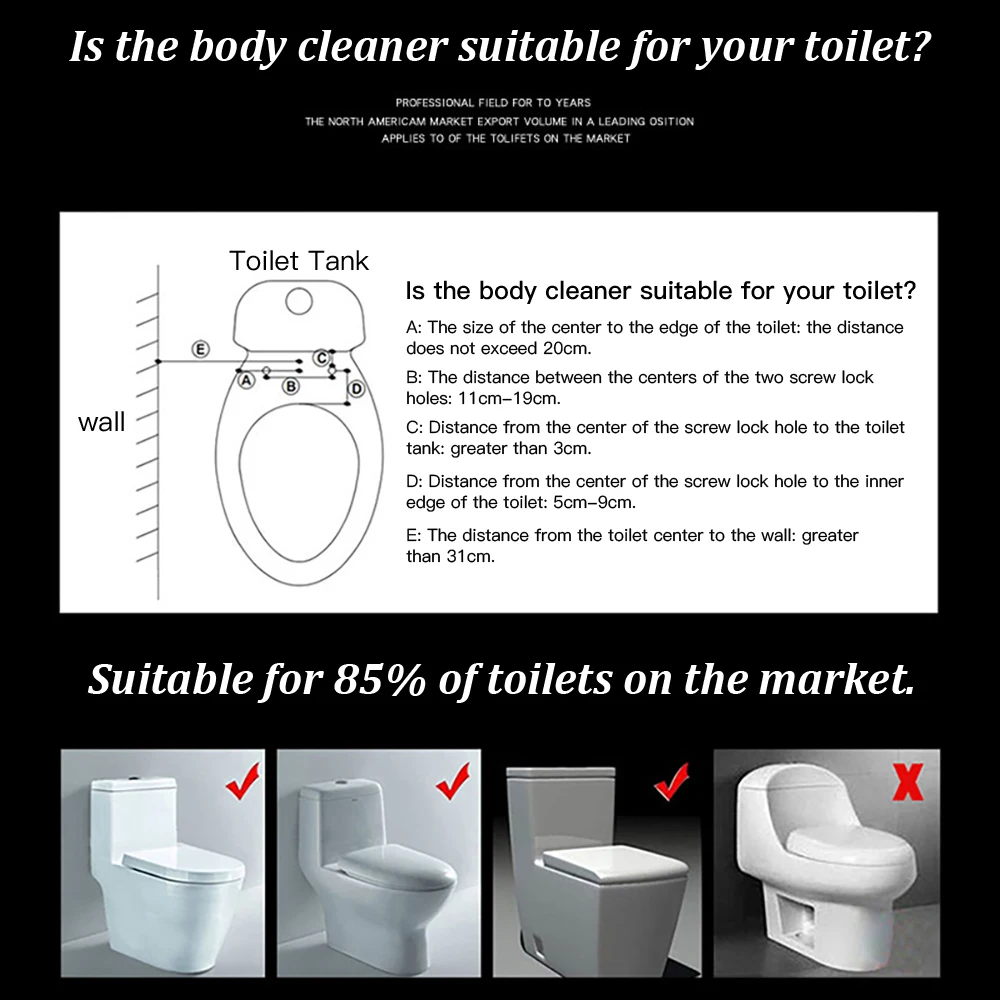 Насадка для унитаза SOOSI биде распылитель ванной самоочищающаяся насадка спрей