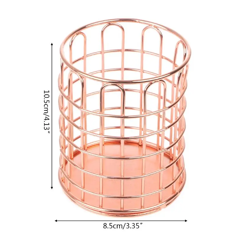 Розовое золото полый держатель для ручек пенал для горшков чехол хранение кистей для макияжа стол органайзер контейнер канцелярский декор для хранения подарок