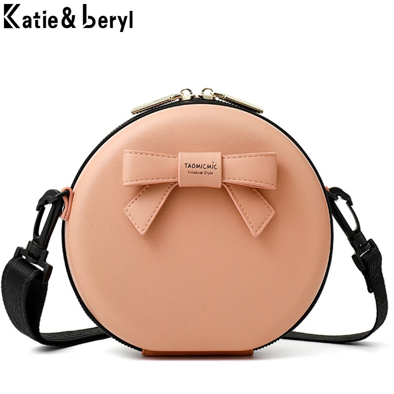 New Circular Design Fashion Women Shoulder Bag Leather Women's