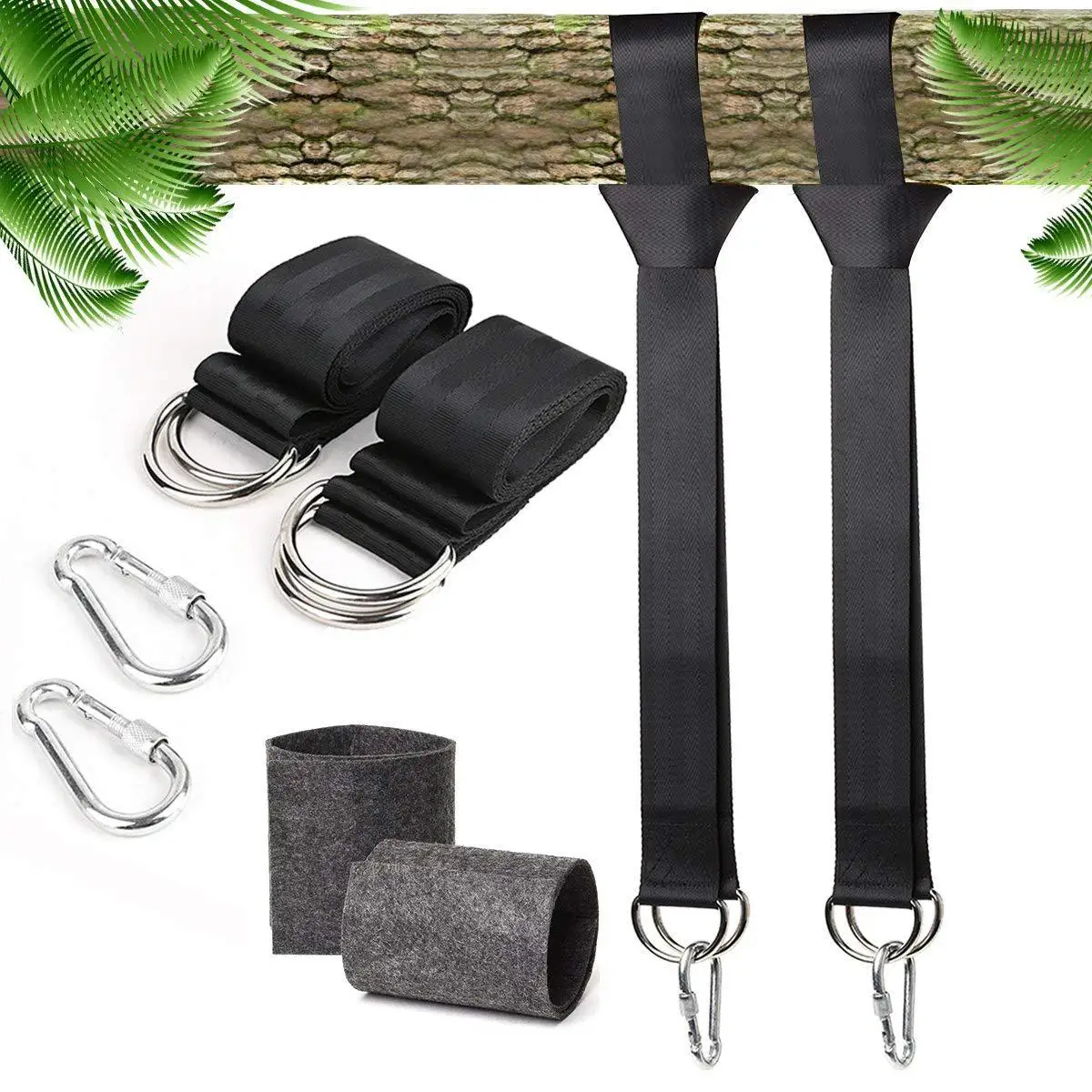 

Currently Available Supply Outdoor Swing Tying Hammock Connection Bandage Cloth Supporting Anti-abrasion Gasket Customizable Log