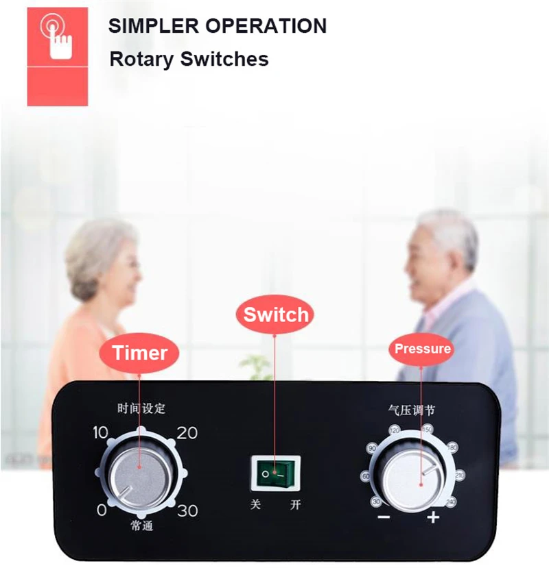 Elderly Pneumatic Leg Massager Apoplexy Hemiplegic Circulatory Electric Therapy Instrument Air Wave Pressure Apparatus 110V/220V