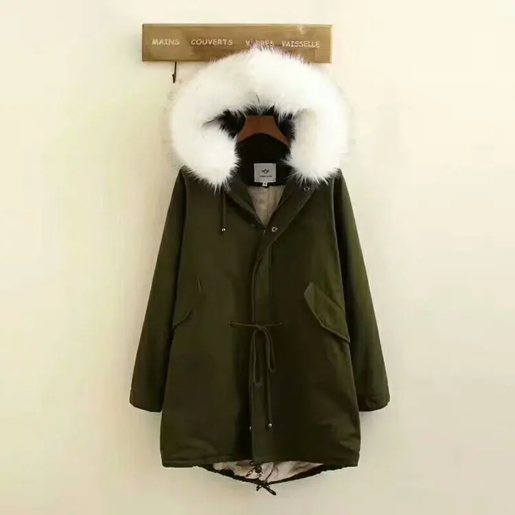 

Korean-style New Style Mid-length Students Winter plus Velvet Pike Workwear Cotton Coat Berber Fleece Thick Cotton-padded Clothe