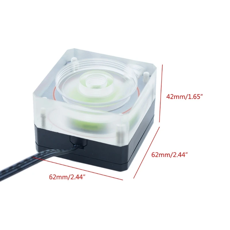 Drone Water Pump PUB-SZM6 Water Cooler Water Pump Ultra-Thin PWM Speed Control 4cm Thick Flow 500L Support OD50 Tank