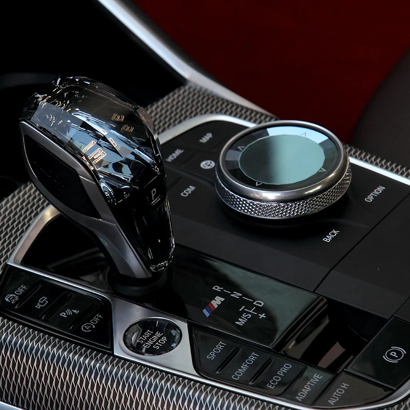 アウトレット特売中 クリスタルスリーピースセットギアシフトノブbmw 3シリーズグラムシャーシg G28車アクセサリー バッテリー不要のノイズキャンセル Www Officenterchile Com