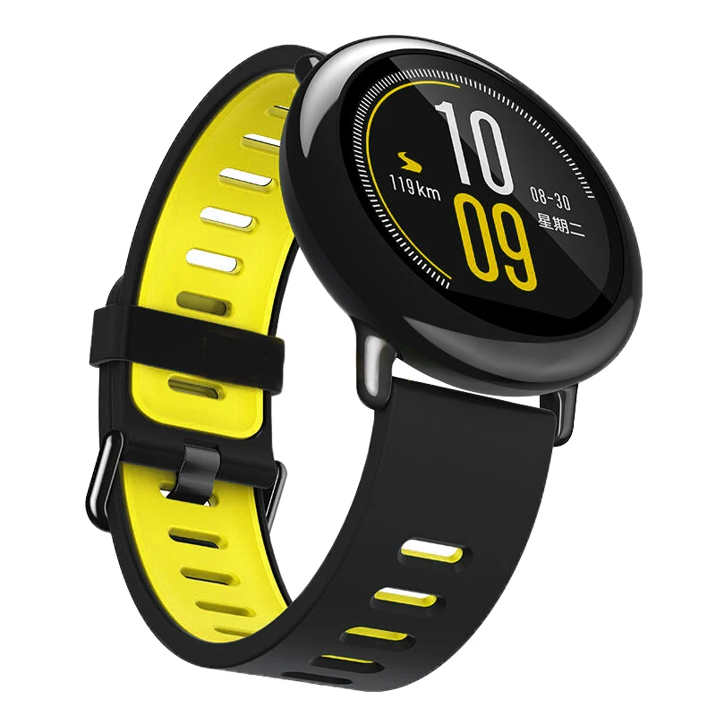 Ремешок на запястье 22 мм спортивные силиконовые браслеты для Xiaomi Huami Amazfit Bip BIT PACE Lite Молодежные Смарт-часы сменный ремешок смарт-браслет - Цвет: 6