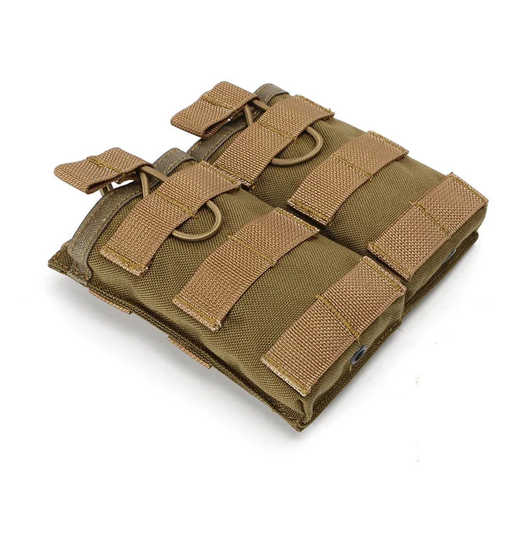 Tactical MOLLE Double Open-Top Mag Pouch for AR M4 M16 HK416 Magazines