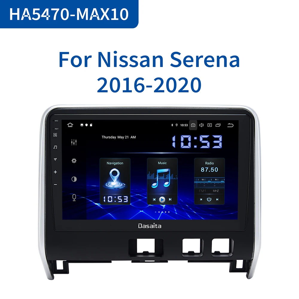 Dasaita 10 2 &quotIPS сенсорный экран автомобильный Android 0 Радио 1 din для Nissan Serena C27 GPS