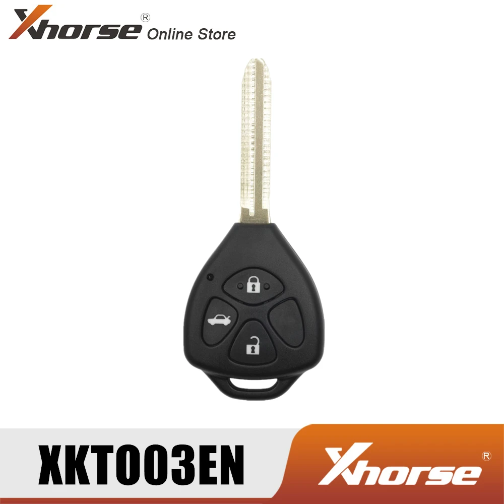XHORSE XKTO03EN проводной универсальный дистанционный ключ для Toyota Стиль 3 кнопки