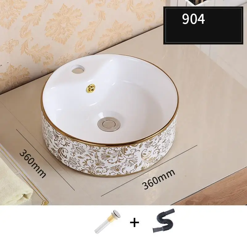 Version M Lavatorio Wastafel Pia Para Banheiro Salle De Bain Wasbak Vessel Bowl Black Sobre Encimera Bathroom Basin Lavabo Sink Washbasin - Цвет: Version M