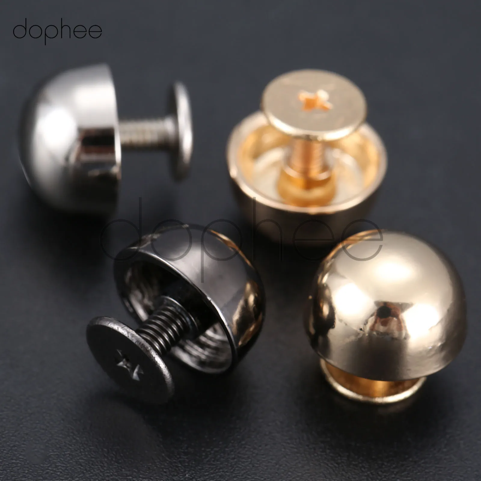 Dophee 10 шт. плакировка из гальванического сплава купол заклепка в форме гриба