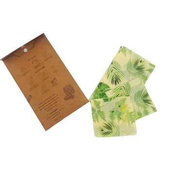 

3 Size Premium Beeswax Keep Fresh Food Wrapping Natural Zero Waste Reusable Packaging Cloth DIY Home Supplies