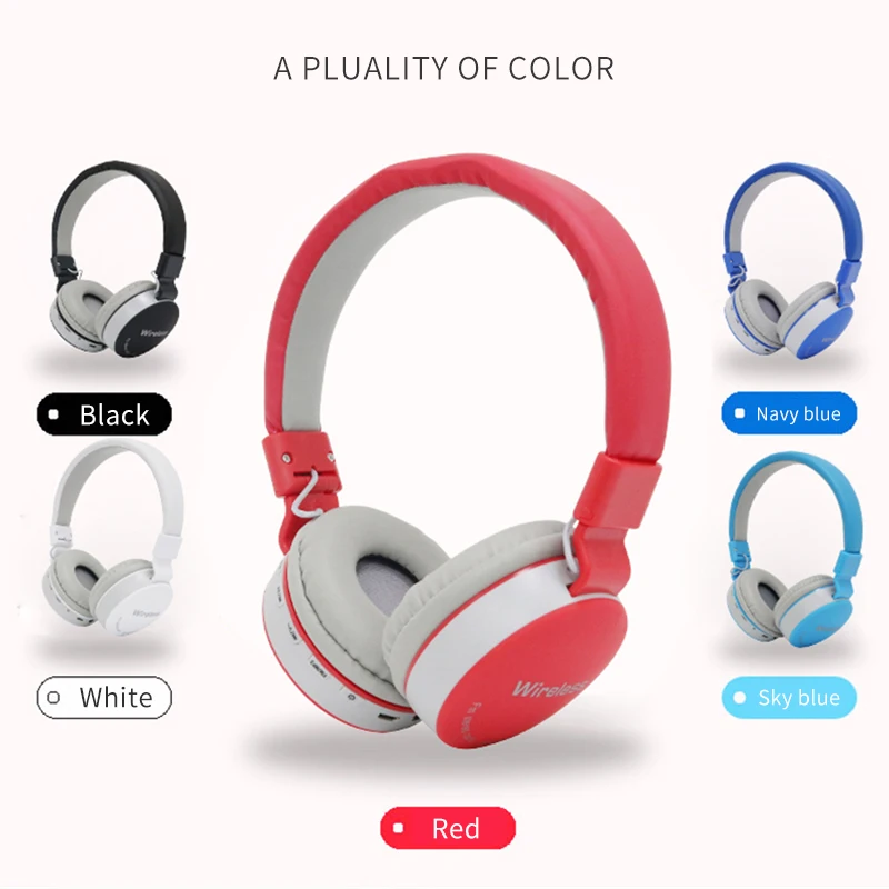 PHOMAX Wireless Headphones Bluetooth Headset Foldable Stereo Adjustable Earphones With Microphone for phone PC TV Xiaomi Huawei