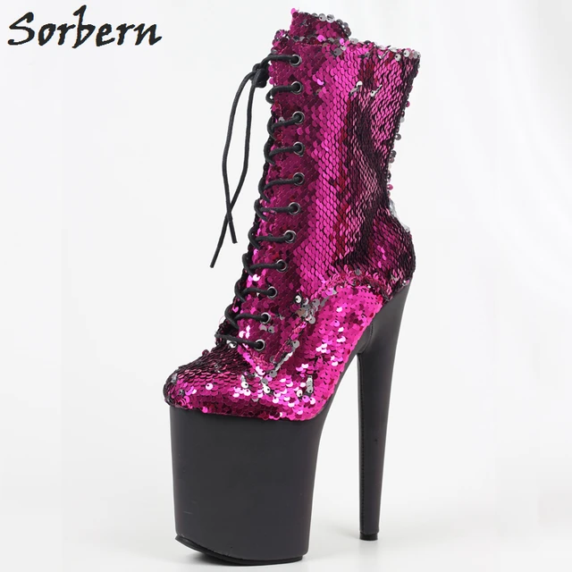 Sorben Double Sequins Boots Women 20Cm 
