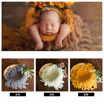 

New Newborn Photography Props Square baby Blanket Wrap Photograph Props Studio Baby Shooting Mat