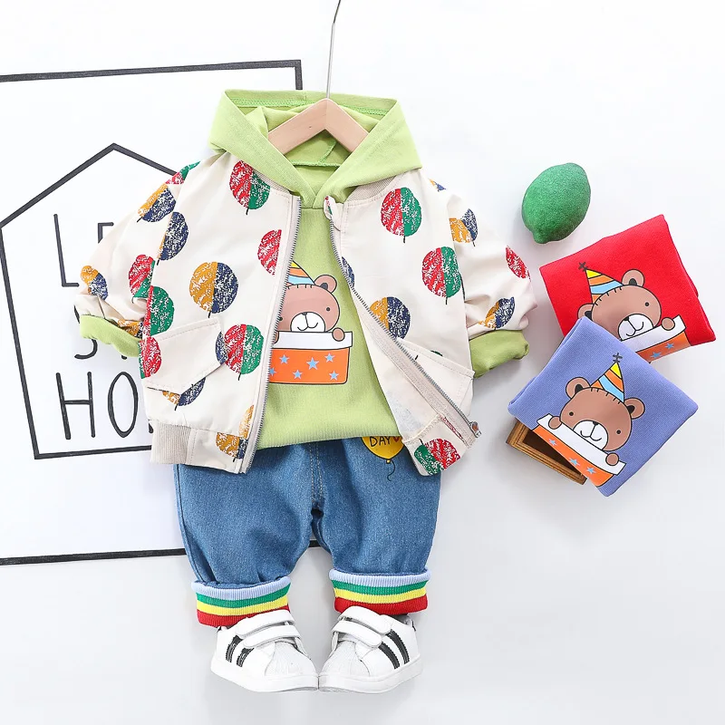 

Girls 2020 Spring Clothing New Style Children's Suit Boys' Clothes Childrenswear Cartoon Children's Three-piece Suit