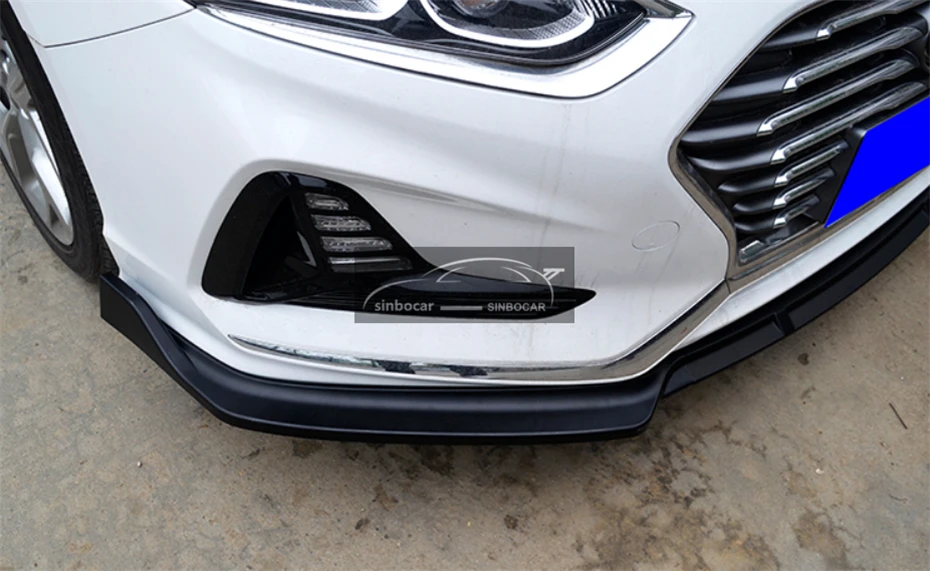Передний бампер вокруг гриля ниже чехол с изображением губ Лопата для hyundai Sonata