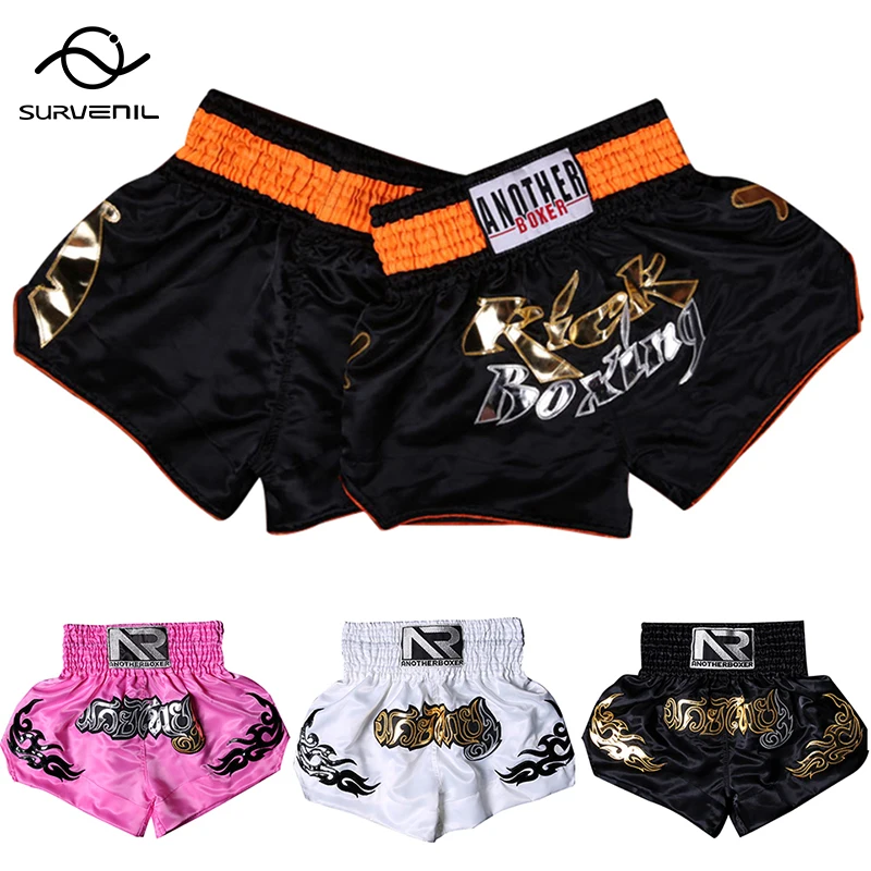 Шорты для кикбоксинга взрослых и детей Fightwear короткие Mauy Тайский Серебряный
