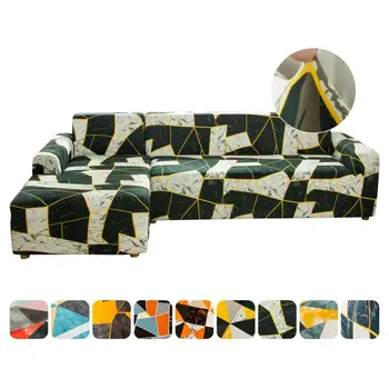 

Geometric Sofa Cover 1/2/3/4-seater Elastic Sofa Covers Protector Washable Stretch Sofa Slipcover for Living Room