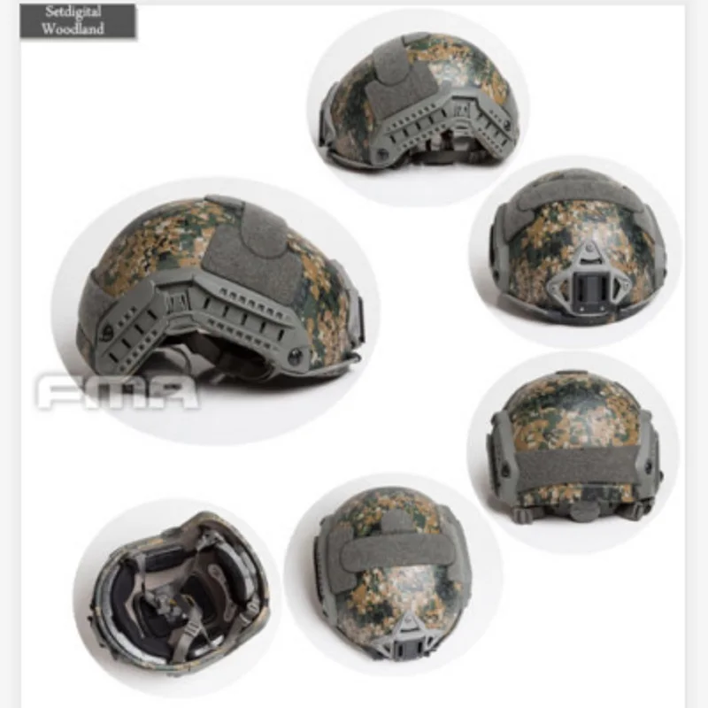 

FMA-Heavy Version SetDigital WoodlandTactical Airsoft Paintball Maritime Helmet