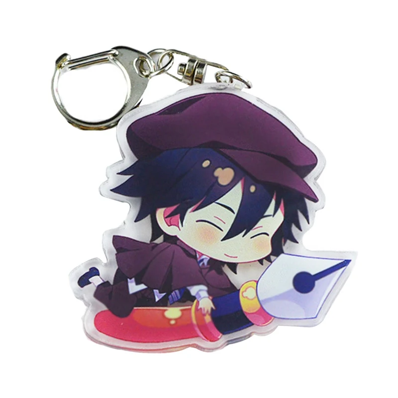 Anime Bungou Stray Dogs Acrylic Keychain Atsushi  Figure Pendant Key Accessories
