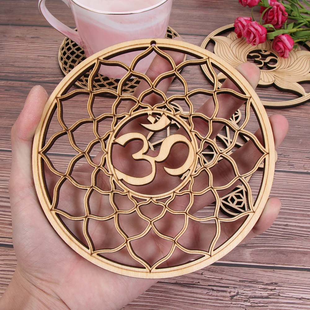Wooden Flower of Life Wall Art - Laser Cut Sacred Geometry Home Decor Ornament