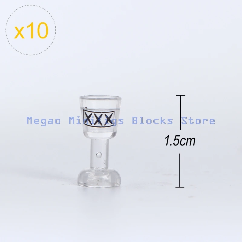 New 10 Pcs/lot Accessories For Building Blocks Figures Honey Pot Plate Slingshot Trophy Basketballs Wine Glass Toys For Children