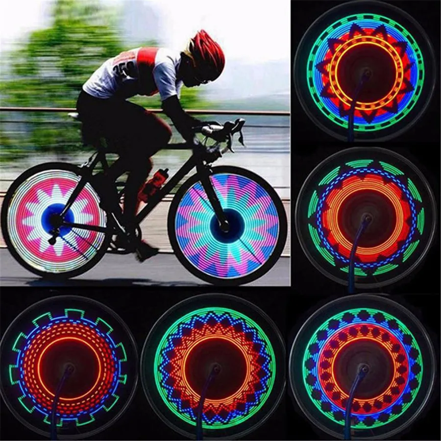 16 LED bicycle tire wheel valve flashing spoke lamp night shiny bicycle wheel light led valve velo luces bicicleta 35A5 (3) - 副本