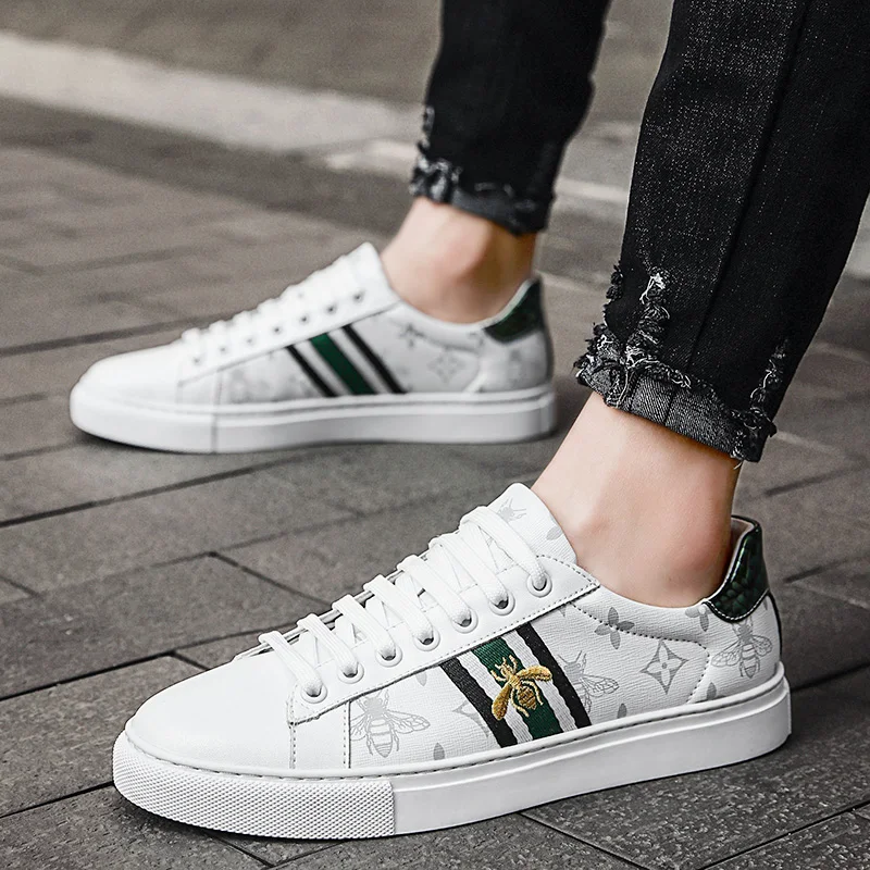 Shoes Men Fashion Sneaker Casual Spring Mens Hot Sale Man Sneakers Causal Men's Comfortable Breathable Leather | Обувь