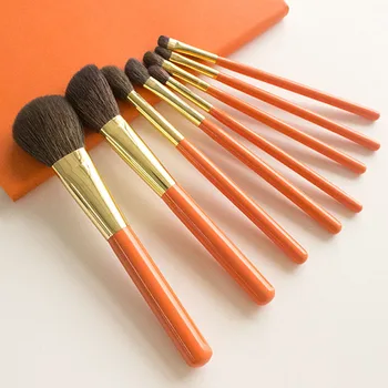 

Professional Makeup Brushes Set Soft Blue Squirrel Hair Sokouhou Goat Hair Powder Contour Eye Shadow Brush Make Up Brush Kit