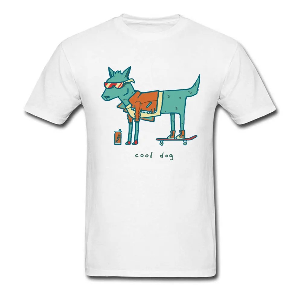 

Casual Cool Dog Comics Short Sleeve T Shirt Plain Round Collar 100% Cotton Tee-Shirts Male T Shirts Summer Newest Tops Tees